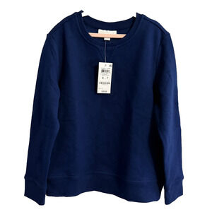 NWT Charter Club Kids Sweatshirt Size 6-7 Medieval Blue Long Sleeve Crew Neck